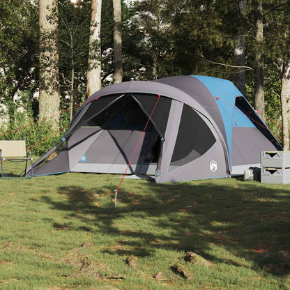 vidaXL Family Tent Tunnel 6-Person Blue Waterproof - 37013