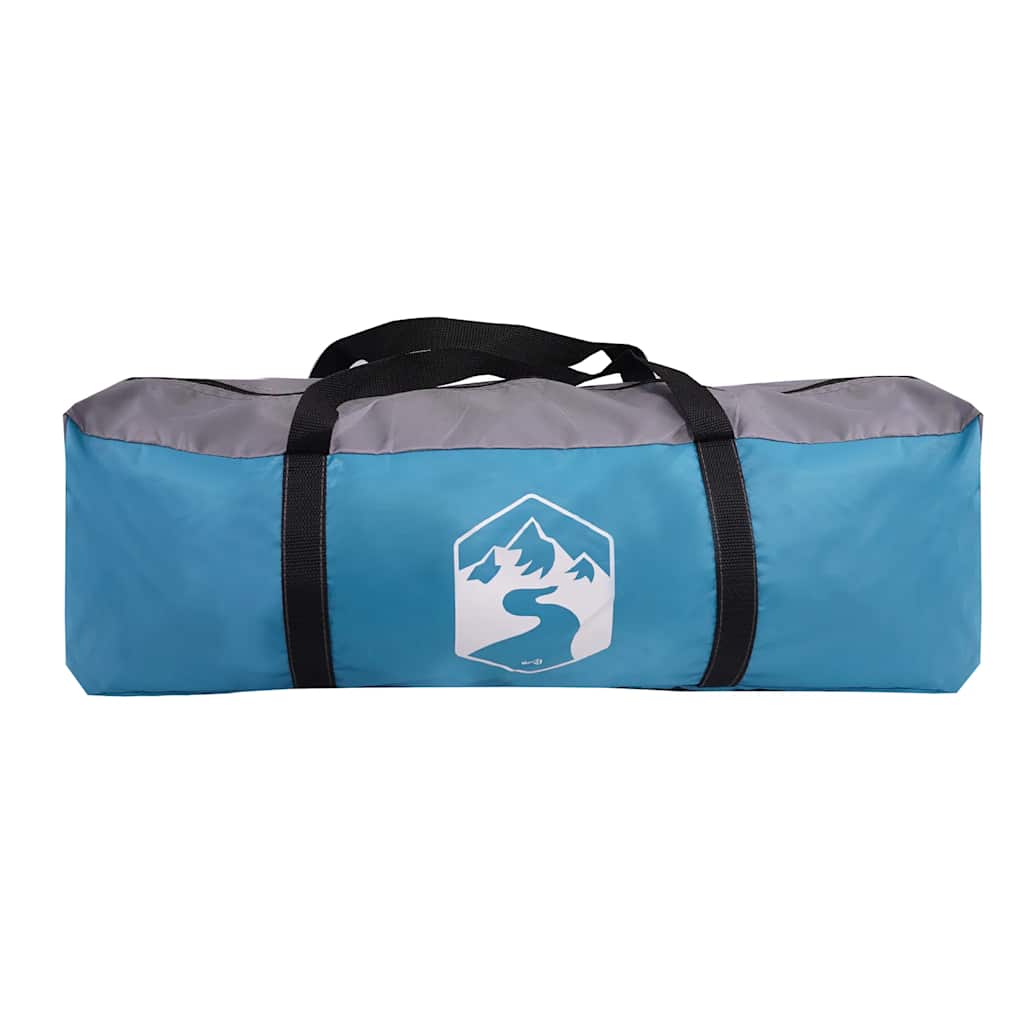 vidaXL Family Tent Tunnel 6-Person Blue Waterproof - 37013