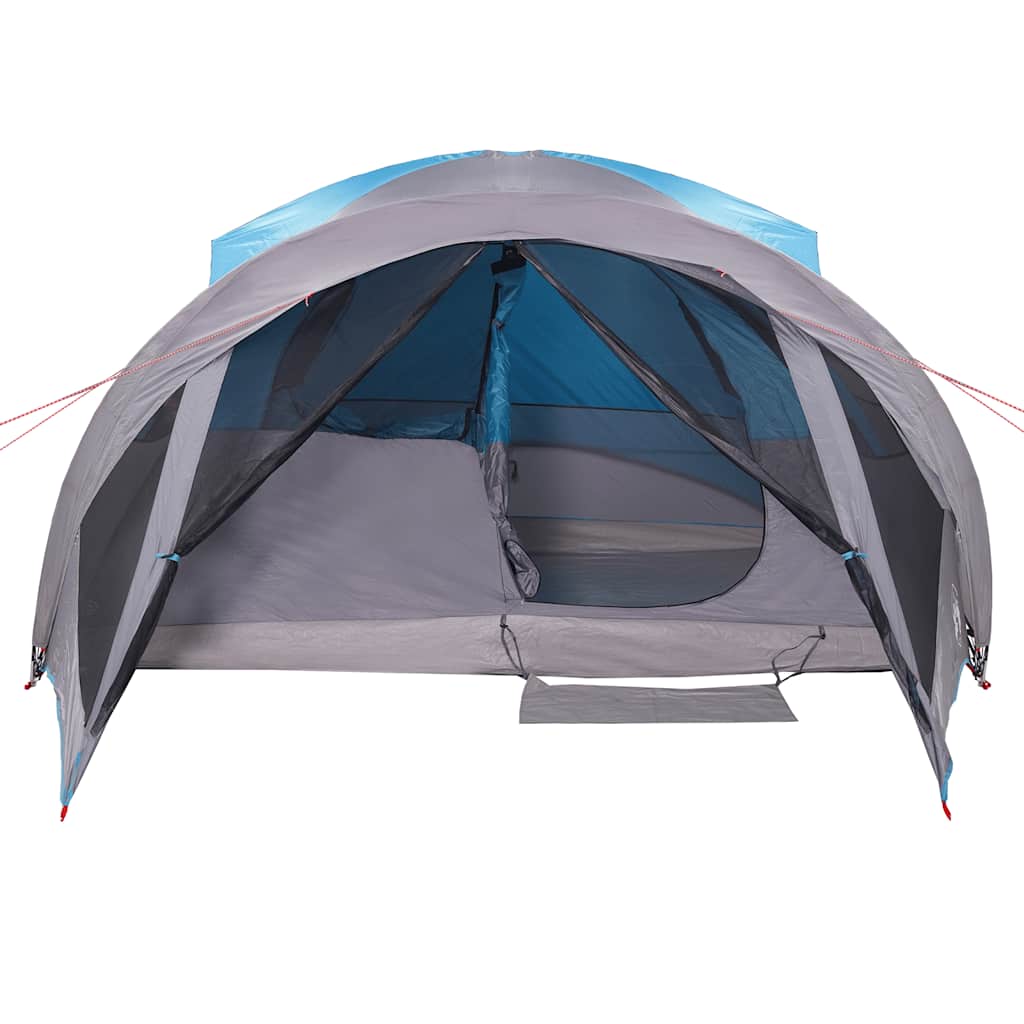 vidaXL Family Tent Tunnel 6-Person Blue Waterproof - 37013