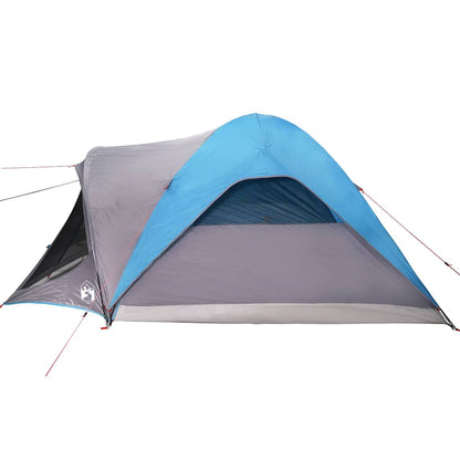 vidaXL Family Tent Tunnel 6-Person Blue Waterproof - 37013