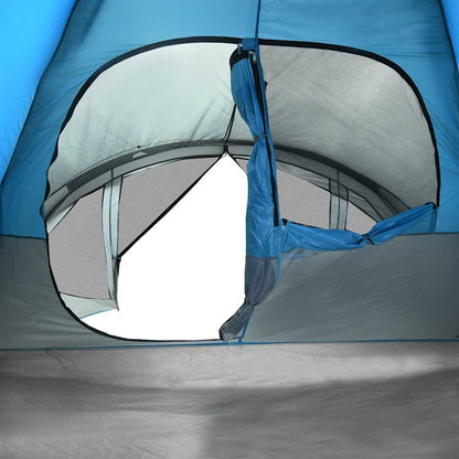 vidaXL Family Tent Tunnel 6-Person Blue Waterproof - 37013