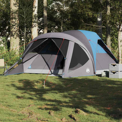 vidaXL Family Tent Tunnel 6-Person Blue Waterproof - 37013