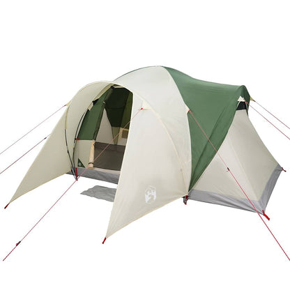 vidaXL Family Tent Dome 6-Person Green Waterproof - 375 x 225 x 176 cm