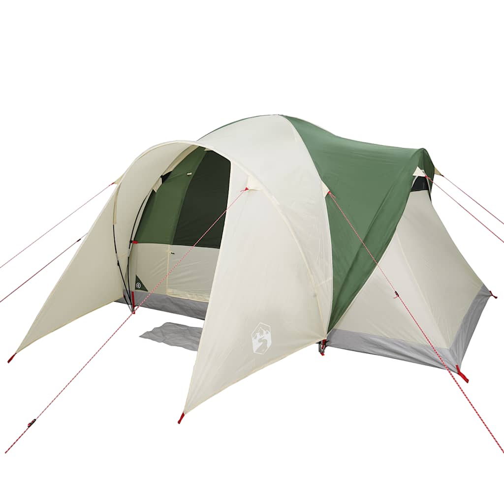 vidaXL Family Tent Dome 6-Person Green Waterproof - 375 x 225 x 176 cm
