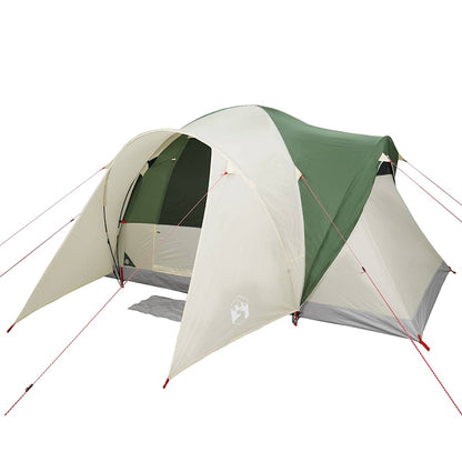 vidaXL Family Tent Dome 6-Person Green Waterproof - 375 x 225 x 176 cm
