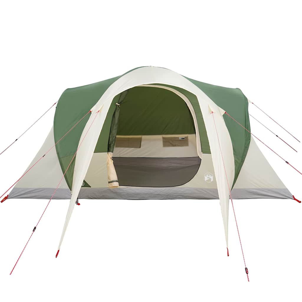vidaXL Family Tent Dome 6-Person Green Waterproof - 375 x 225 x 176 cm