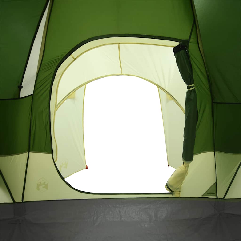 vidaXL Family Tent Dome 6-Person Green Waterproof - 375 x 225 x 176 cm