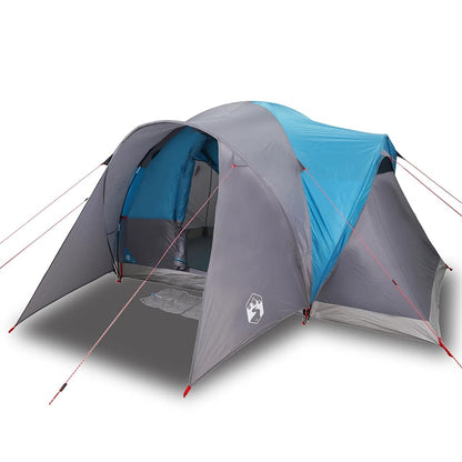 vidaXL Family Tent Dome 6-Person Blue Waterproof - 375 x 225 x 176 cm