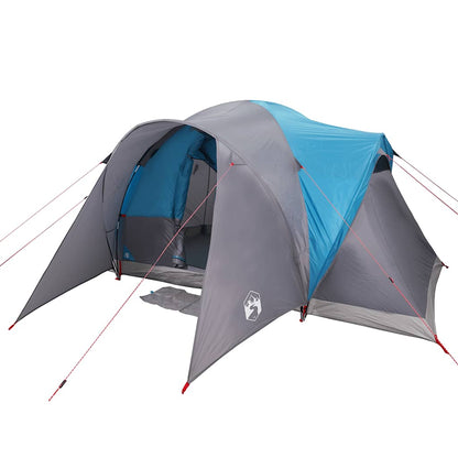vidaXL Family Tent Dome 6-Person Blue Waterproof - 375 x 225 x 176 cm
