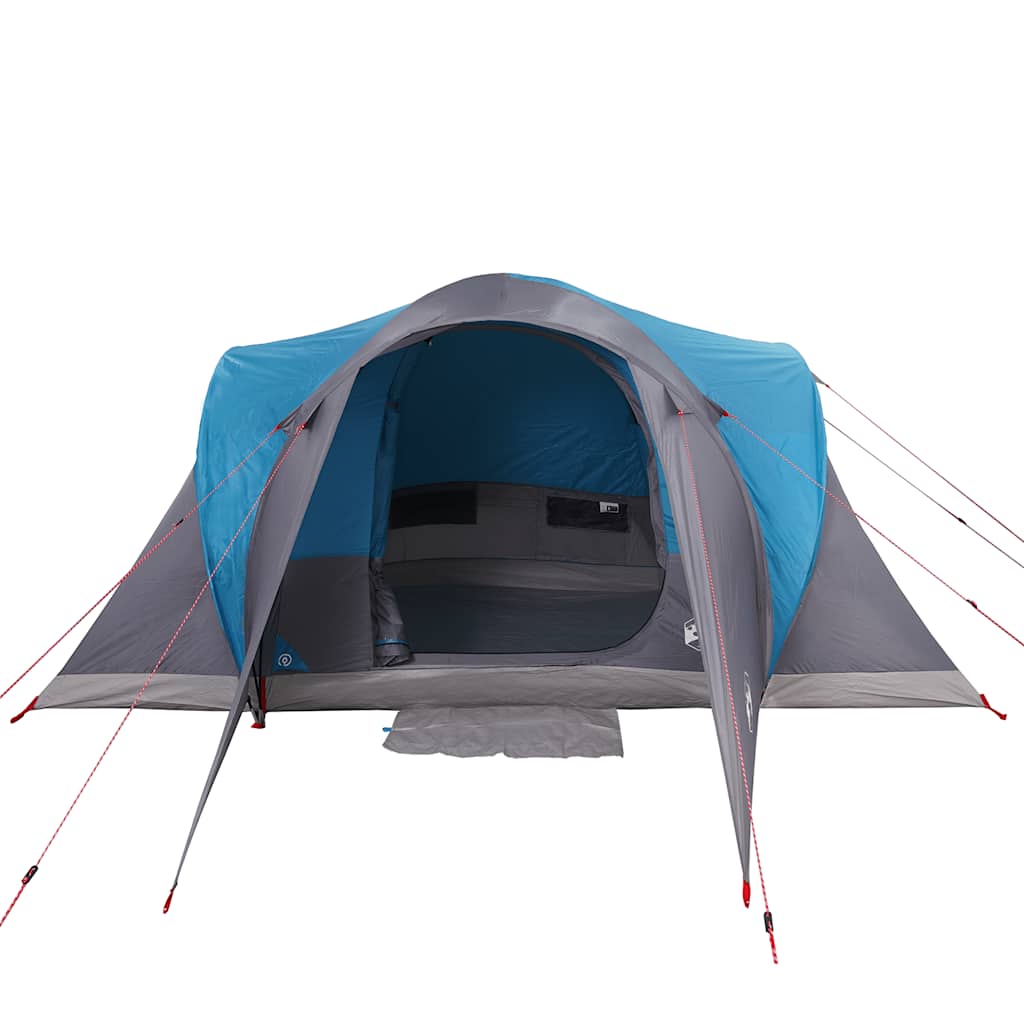 vidaXL Family Tent Dome 6-Person Blue Waterproof - 375 x 225 x 176 cm