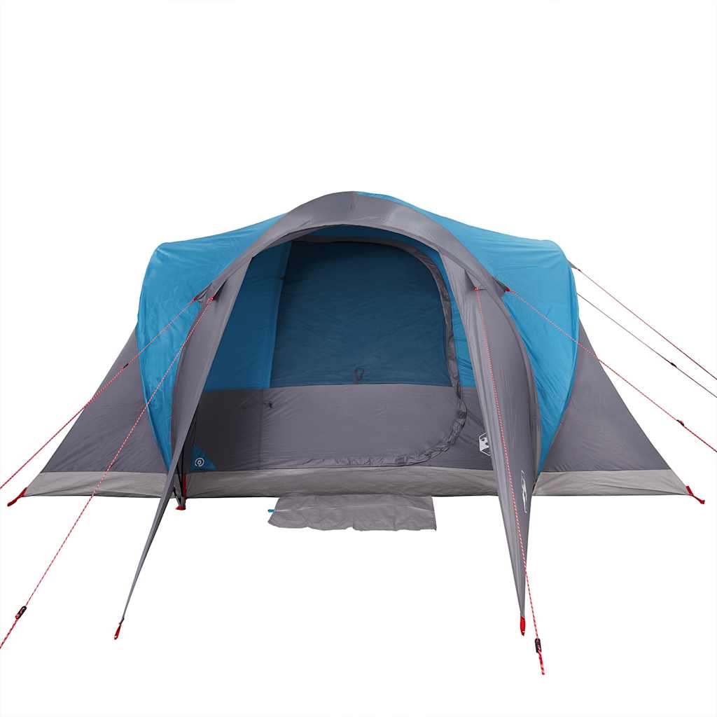 vidaXL Family Tent Dome 6-Person Blue Waterproof - 375 x 225 x 176 cm