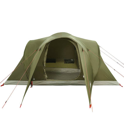 vidaXL Family Tent Dome 6-Person Olive Green Waterproof - 375 x 225 x 176 cm