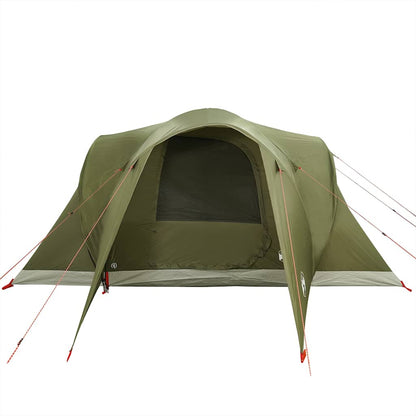 vidaXL Family Tent Dome 6-Person Olive Green Waterproof - 375 x 225 x 176 cm