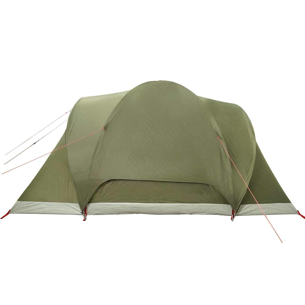 vidaXL Family Tent Dome 6-Person Olive Green Waterproof - 375 x 225 x 176 cm