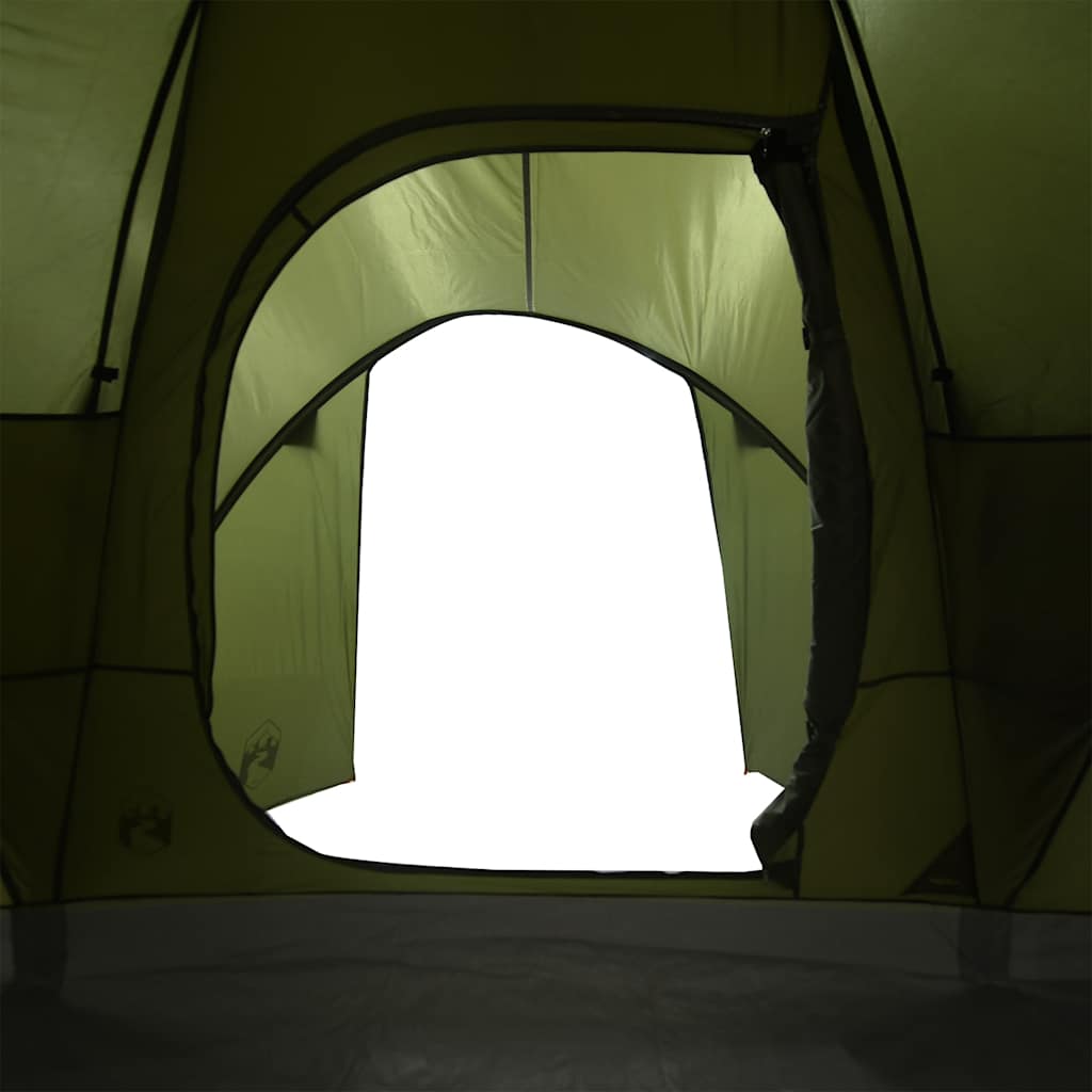 vidaXL Family Tent Dome 6-Person Olive Green Waterproof - 375 x 225 x 176 cm
