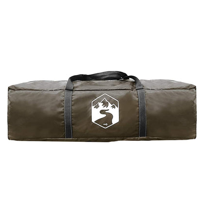 vidaXL Family Tent Dome 6-Person Brown Waterproof - 375 x 225 x 176 cm