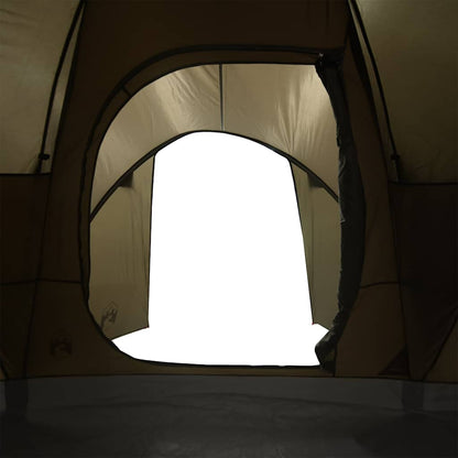vidaXL Family Tent Dome 6-Person Brown Waterproof - 375 x 225 x 176 cm