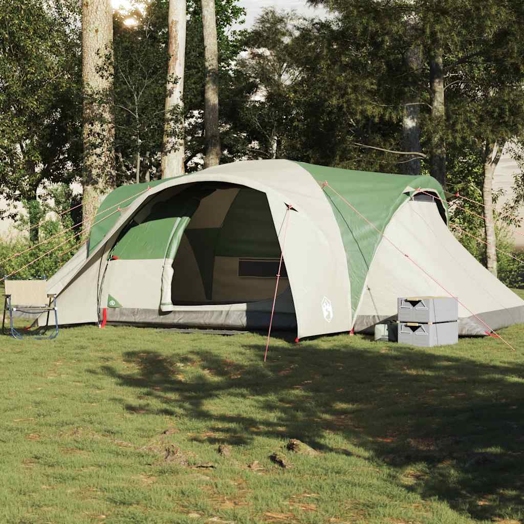 vidaXL Family Tent Dome 6-Person Green Waterproof - 494 x 370 x 190 cm