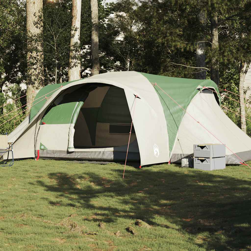 vidaXL Family Tent Dome 6-Person Green Waterproof - 494 x 370 x 190 cm