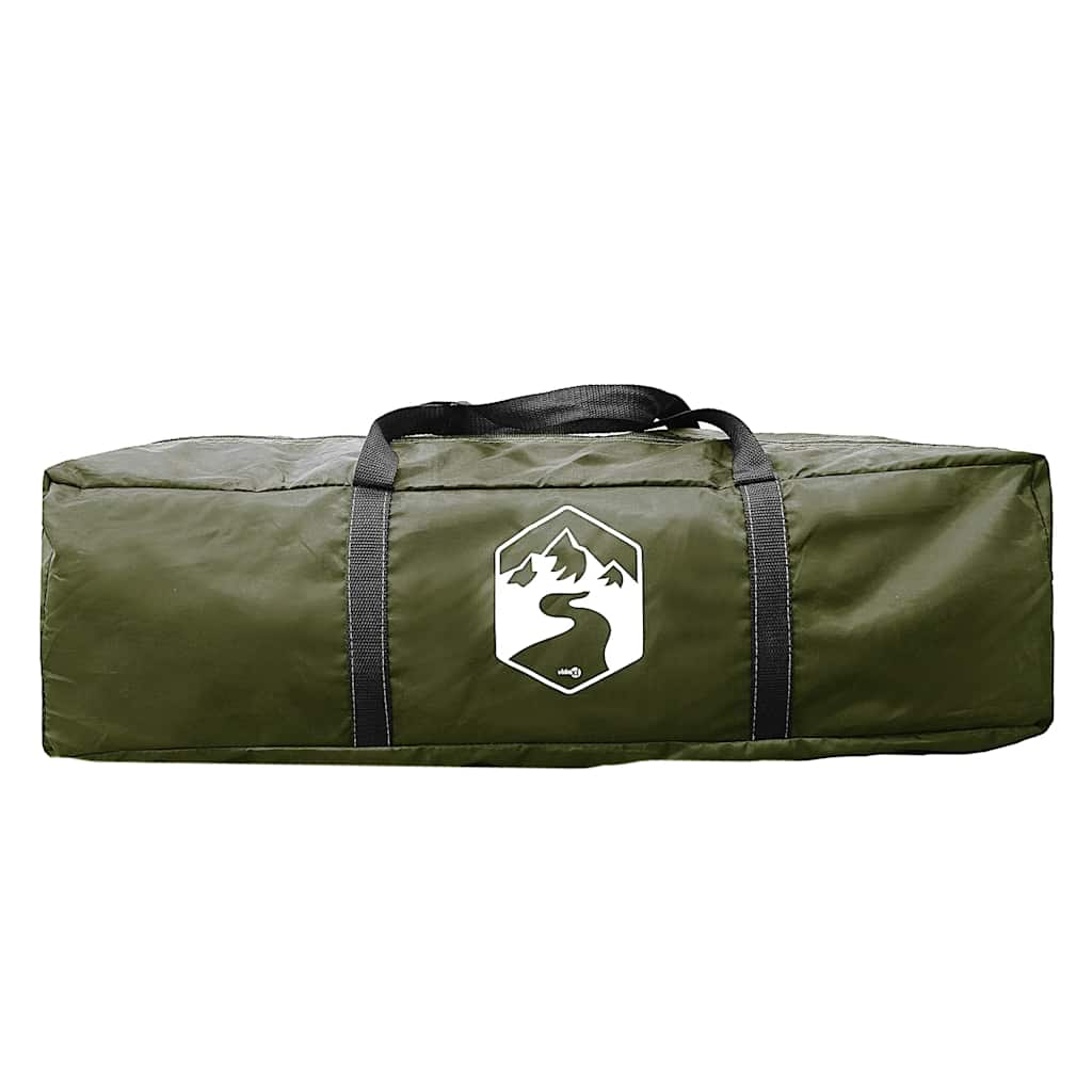 vidaXL Family Tent Dome 6-Person Olive Green Waterproof - 494 x 370 x 190 cm