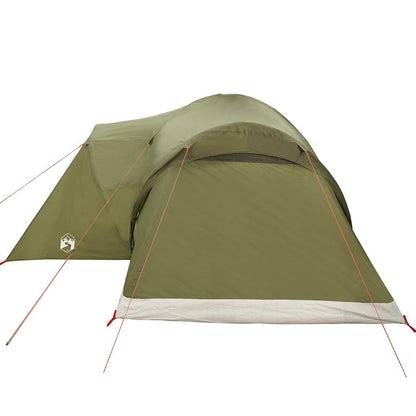 vidaXL Family Tent Dome 6-Person Olive Green Waterproof - 494 x 370 x 190 cm