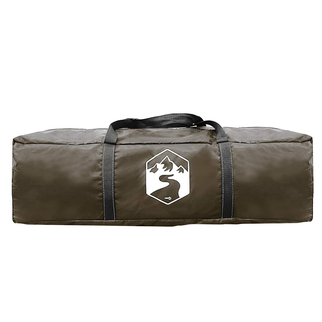 vidaXL Family Tent Dome 6-Person Brown Waterproof - 494 x 370 x 190 cm