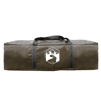 vidaXL Family Tent Dome 6-Person Brown Waterproof - 494 x 370 x 190 cm