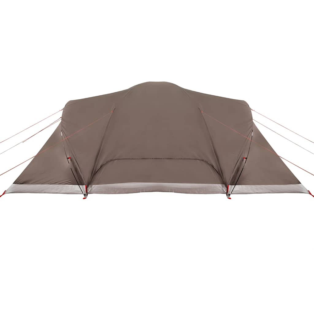 vidaXL Family Tent Dome 6-Person Brown Waterproof - 494 x 370 x 190 cm