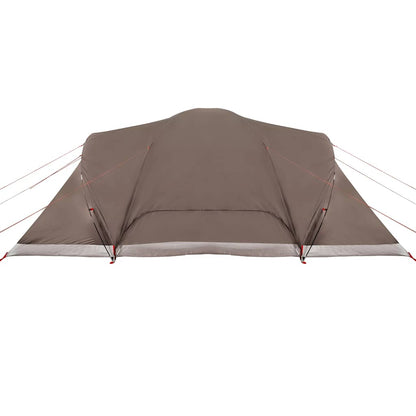 vidaXL Family Tent Dome 6-Person Brown Waterproof - 494 x 370 x 190 cm