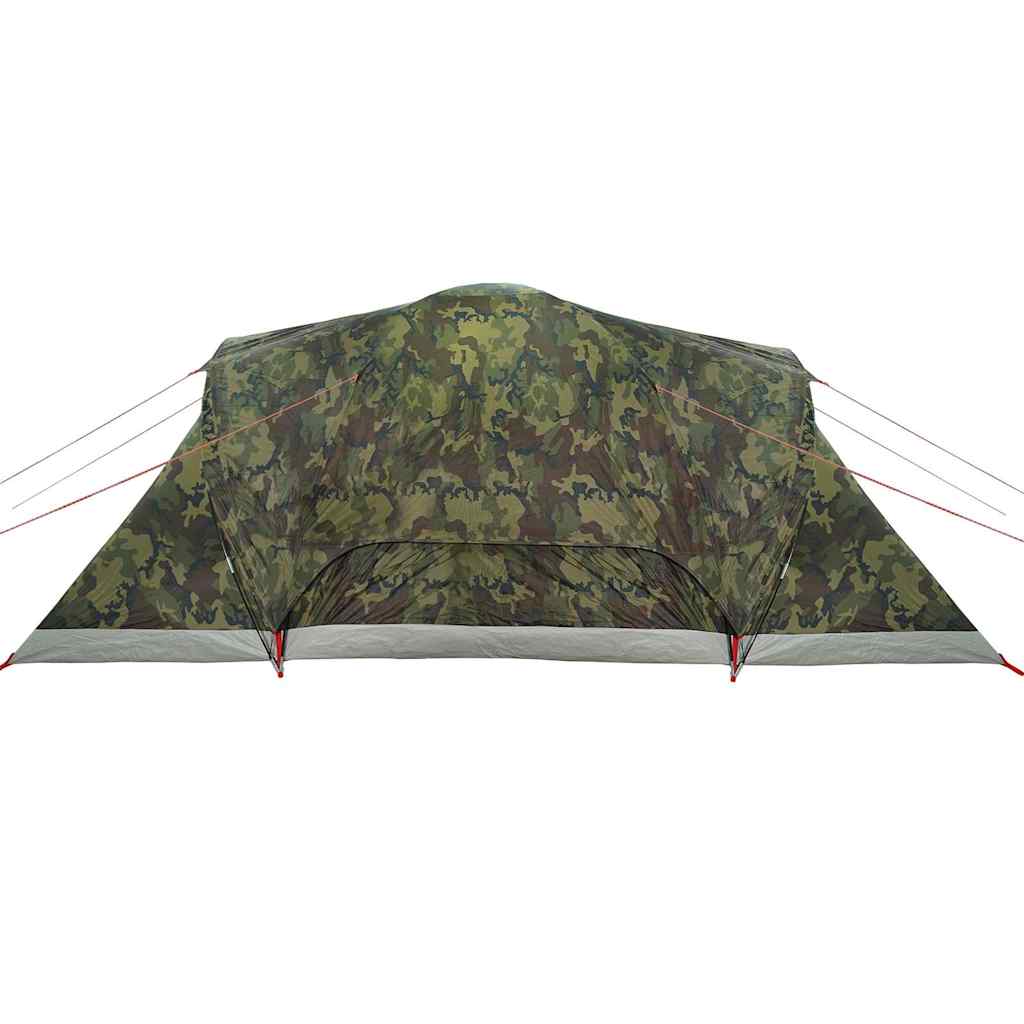 vidaXL Family Tent Dome 6-Person Camouflage Waterproof - Multicolour - 494 x 370 x 190 cm