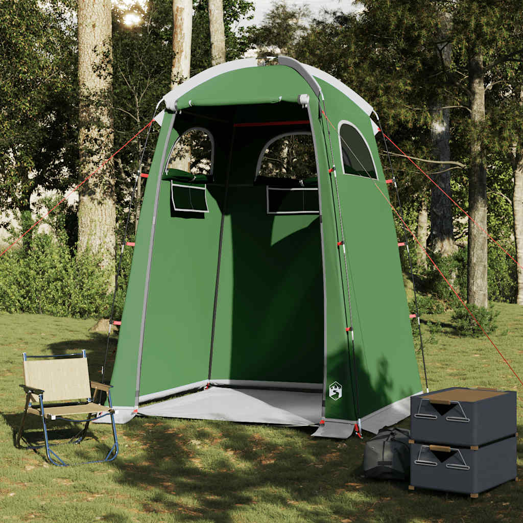vidaXL Shower Tent Green Waterproof - 37067