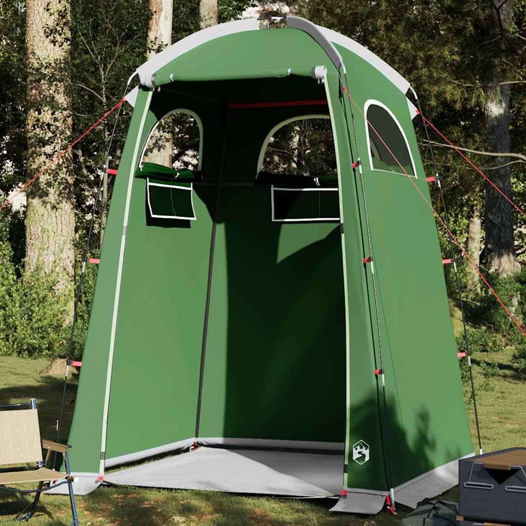 vidaXL Shower Tent Green Waterproof - 37067