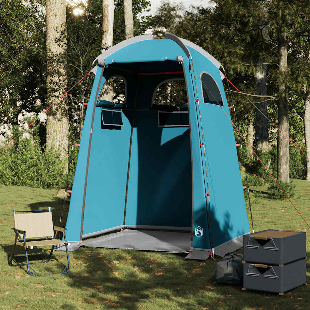vidaXL Shower Tent Blue Waterproof - 37074