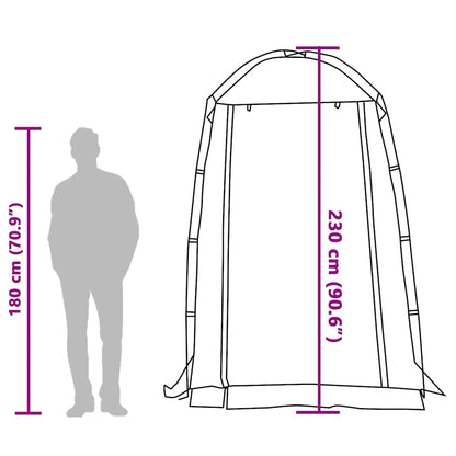 vidaXL Shower Tent Blue Waterproof - 37074