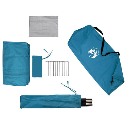 vidaXL Shower Tent Blue Waterproof - 37074
