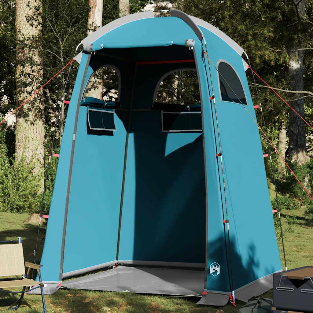 vidaXL Shower Tent Blue Waterproof - 37074