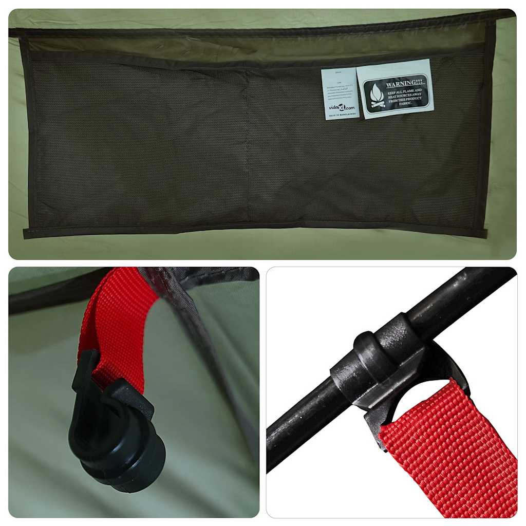 vidaXL Shower Tent Olive Green Waterproof