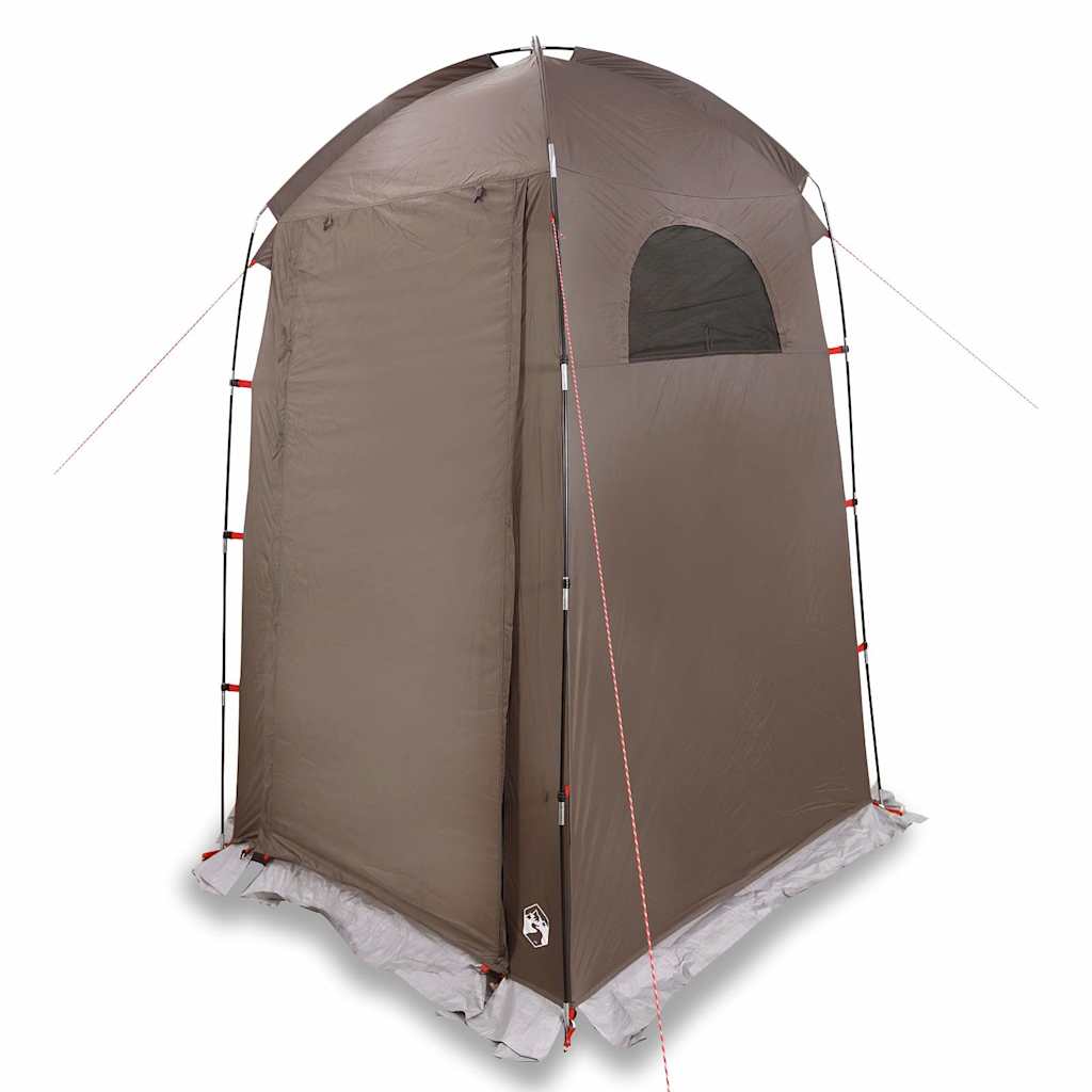 vidaXL Shower Tent Brown Waterproof - 37079
