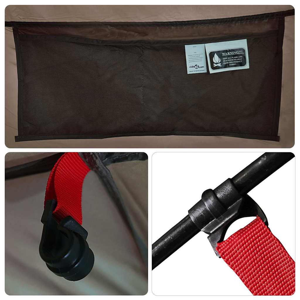 vidaXL Shower Tent Brown Waterproof - 37079