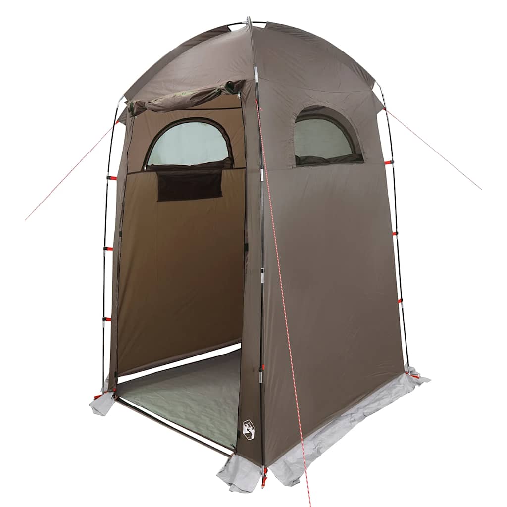 vidaXL Shower Tent Brown Waterproof - 37079