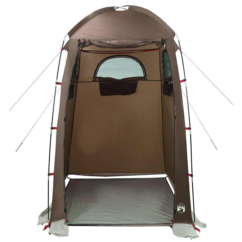 vidaXL Shower Tent Brown Waterproof - 37079