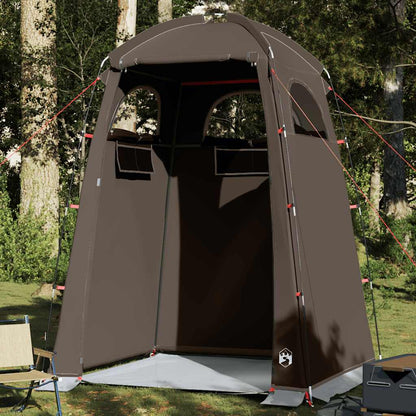vidaXL Shower Tent Brown Waterproof - 37079