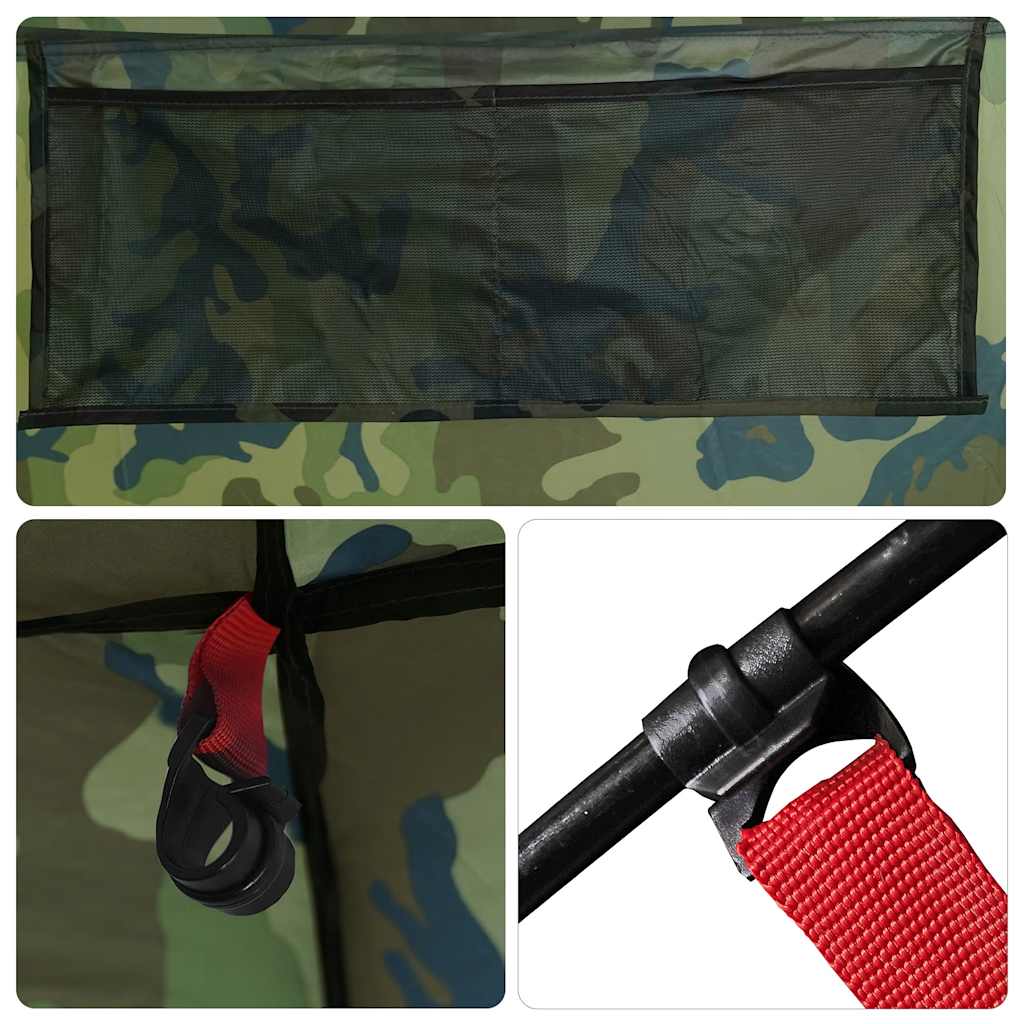 vidaXL Shower Tent Camouflage Waterproof - Multicolour