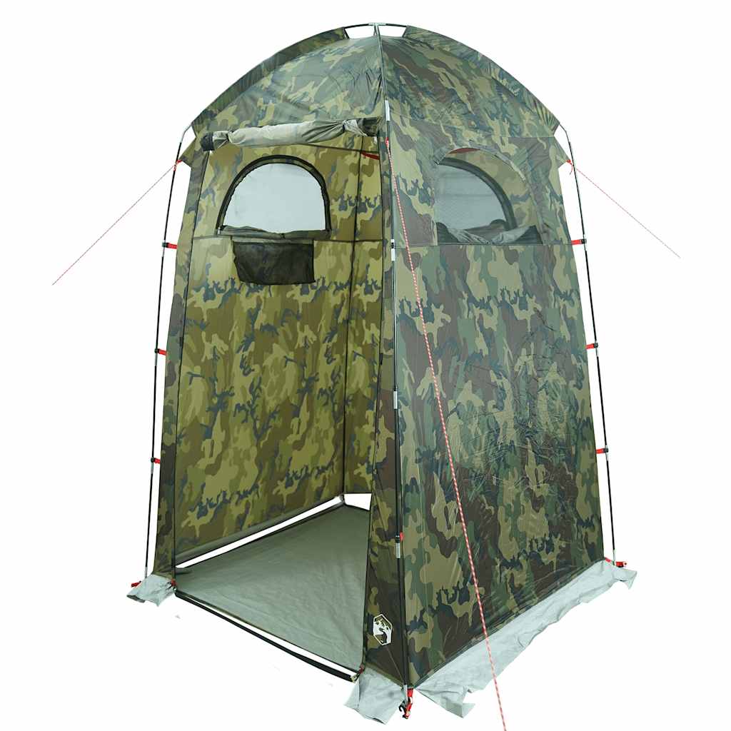 vidaXL Shower Tent Camouflage Waterproof - Multicolour