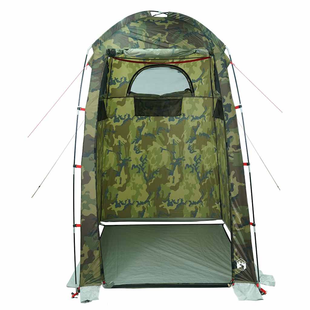 vidaXL Shower Tent Camouflage Waterproof - Multicolour