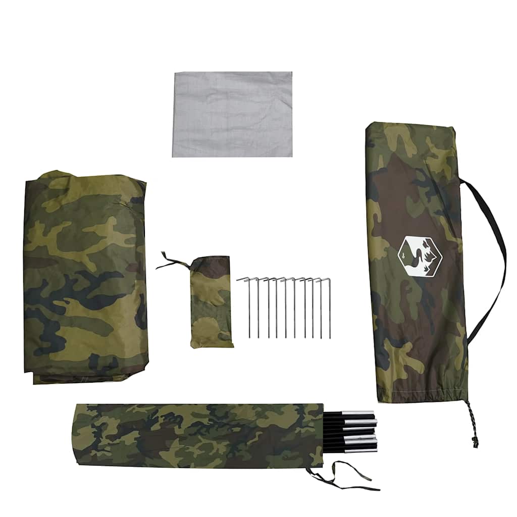 vidaXL Shower Tent Camouflage Waterproof - Multicolour