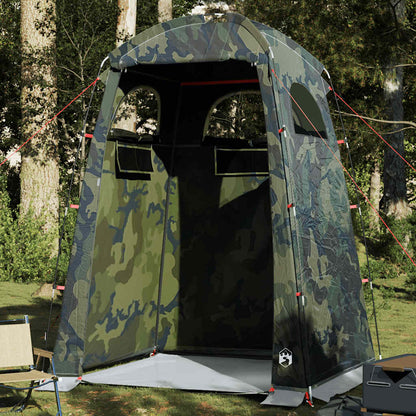 vidaXL Shower Tent Camouflage Waterproof - Multicolour