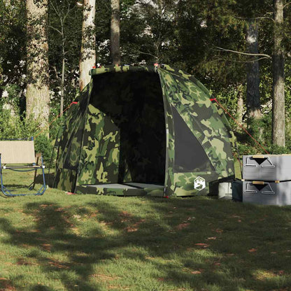 vidaXL Fishing Tent Camouflage Waterproof - Multicolour