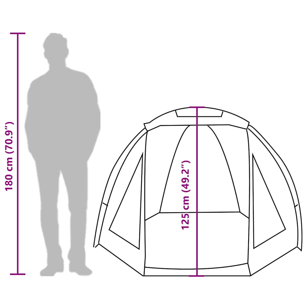 vidaXL Fishing Tent Camouflage Waterproof - Multicolour