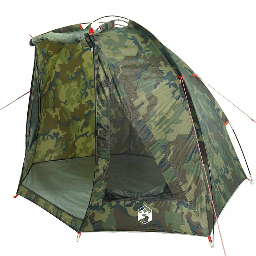 vidaXL Fishing Tent Camouflage Waterproof - Multicolour